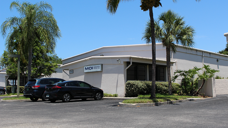 History | An image of the exterior of Manasota Optics in Sarasota, FL. 